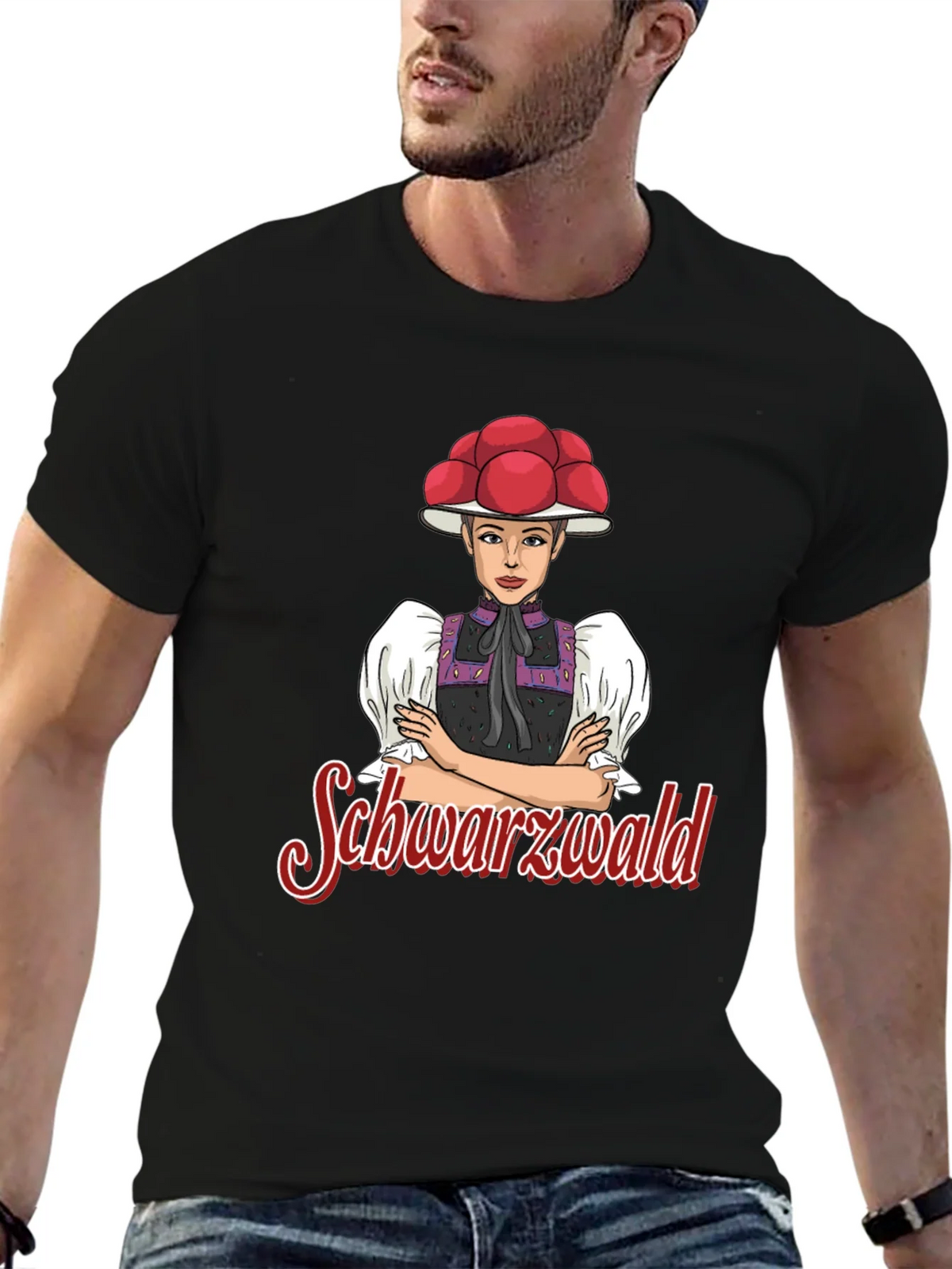 Black Forest Girl T-Shirt - Crew Neck Tee product image 6