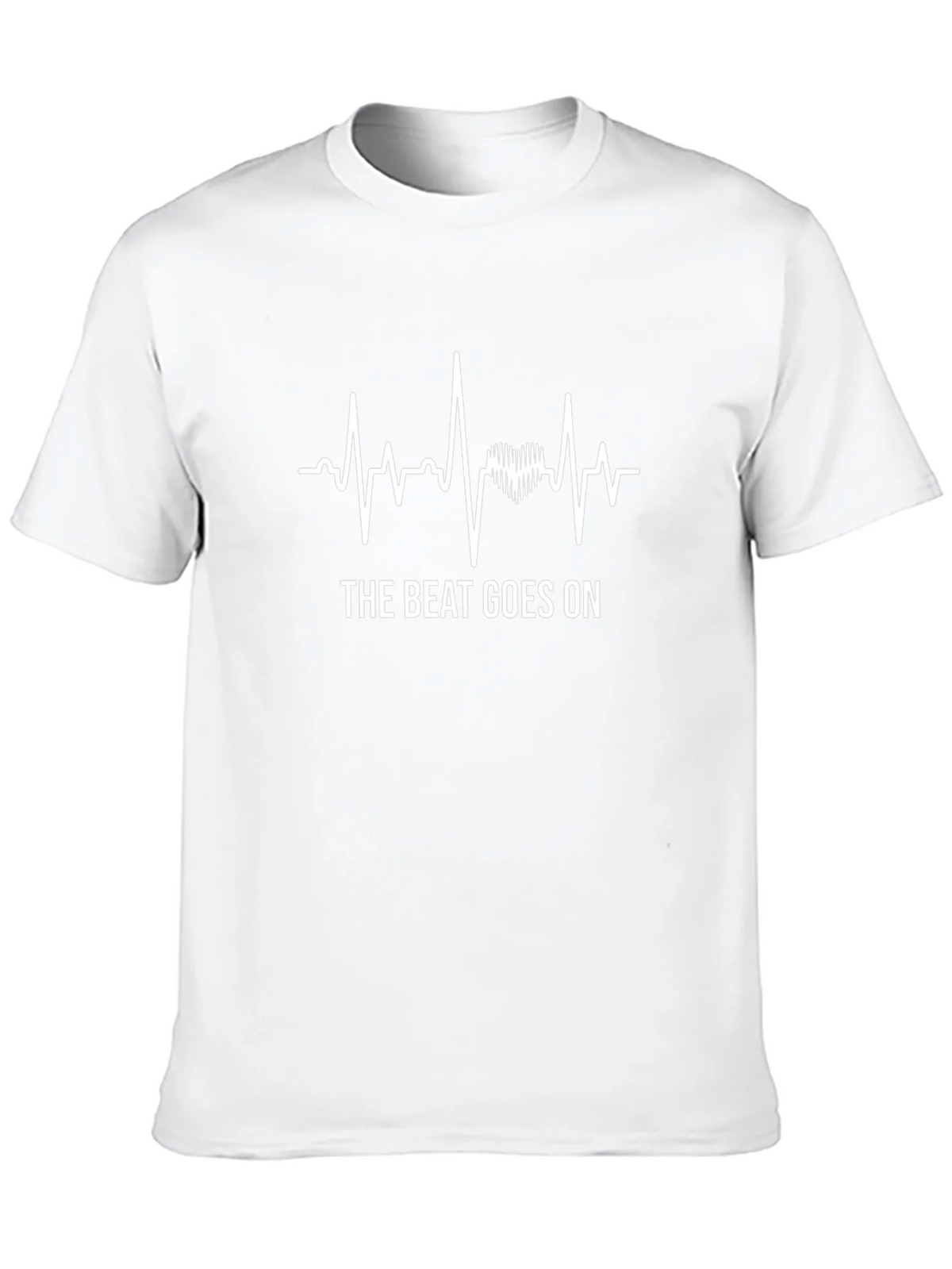 The Beat Goes On T-Shirt - ECG Heartbeat Design product image 9