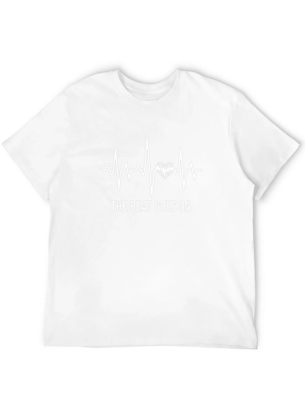 The Beat Goes On T-Shirt - ECG Heartbeat Design product image 10