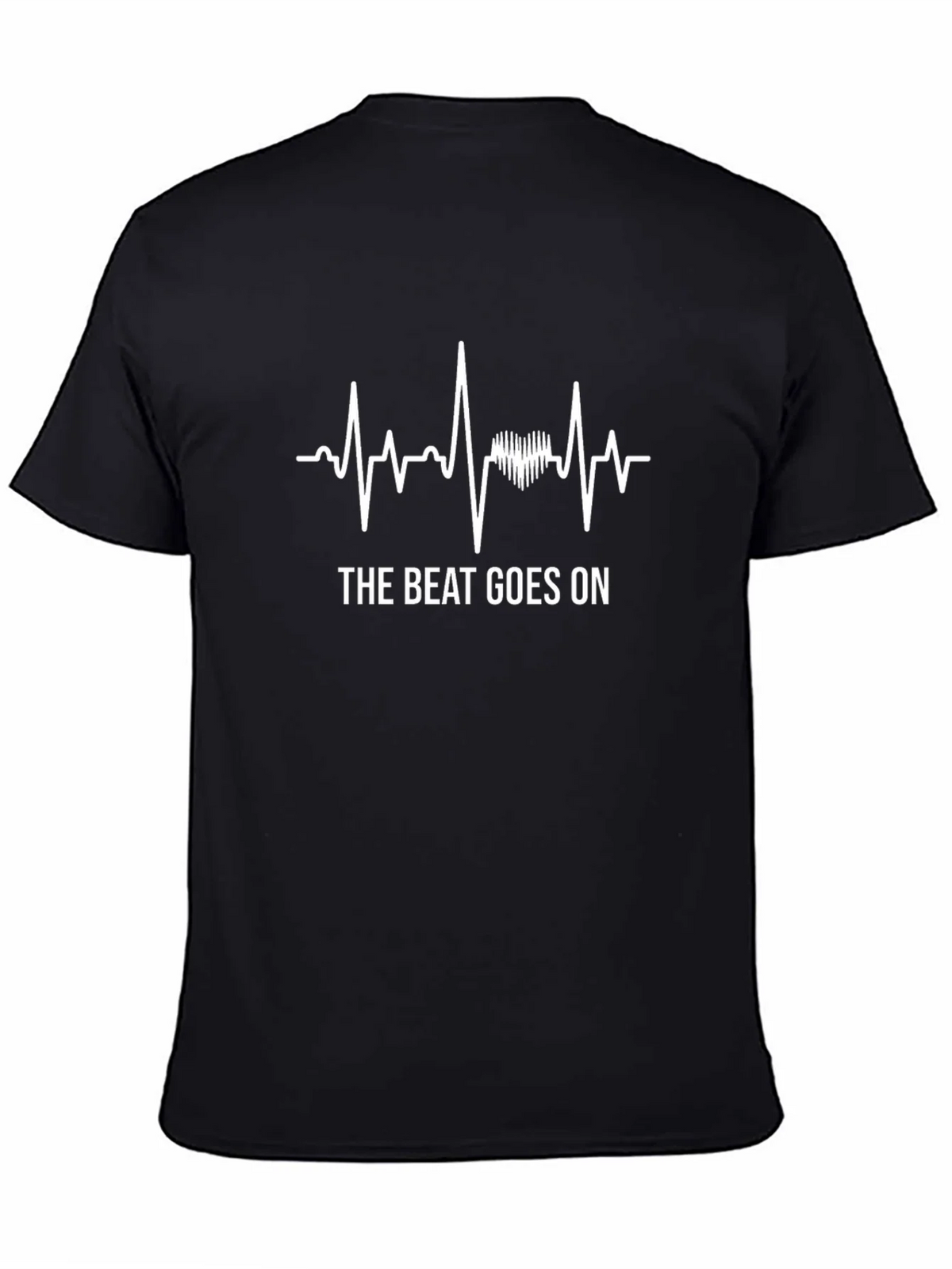 The Beat Goes On T-Shirt - ECG Heartbeat Design product image 4