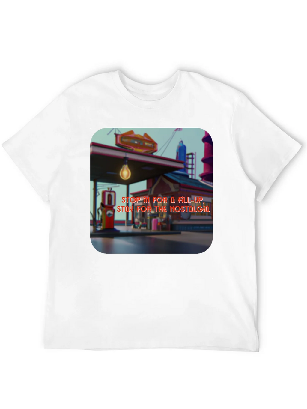 Retro Gas Station T-Shirt - Nostalgic Design product image 8