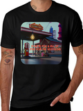 Retro Gas Station T-Shirt - Nostalgic Design product image 1