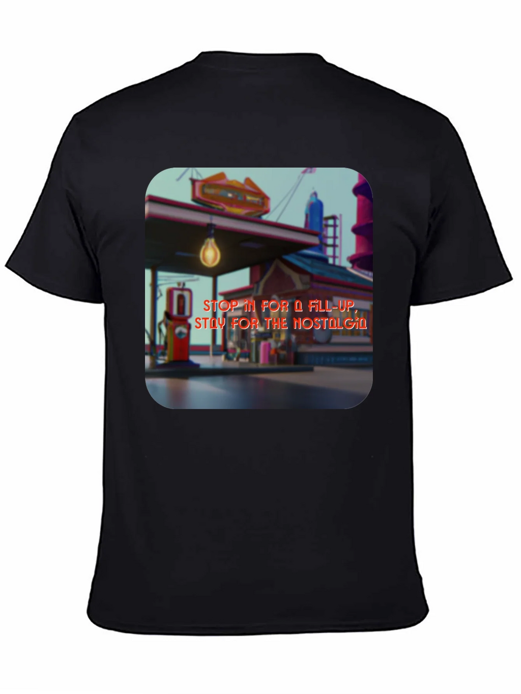 Retro Gas Station T-Shirt - Nostalgic Design product image 4