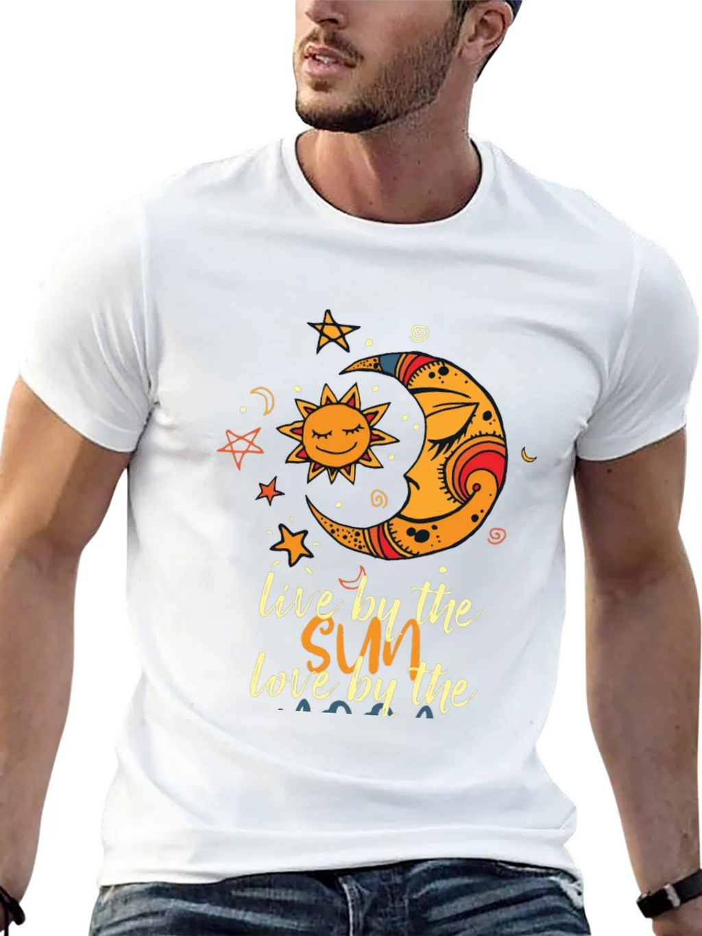 Sun & Moon Graphic Tee - Live by the Love by product image 9