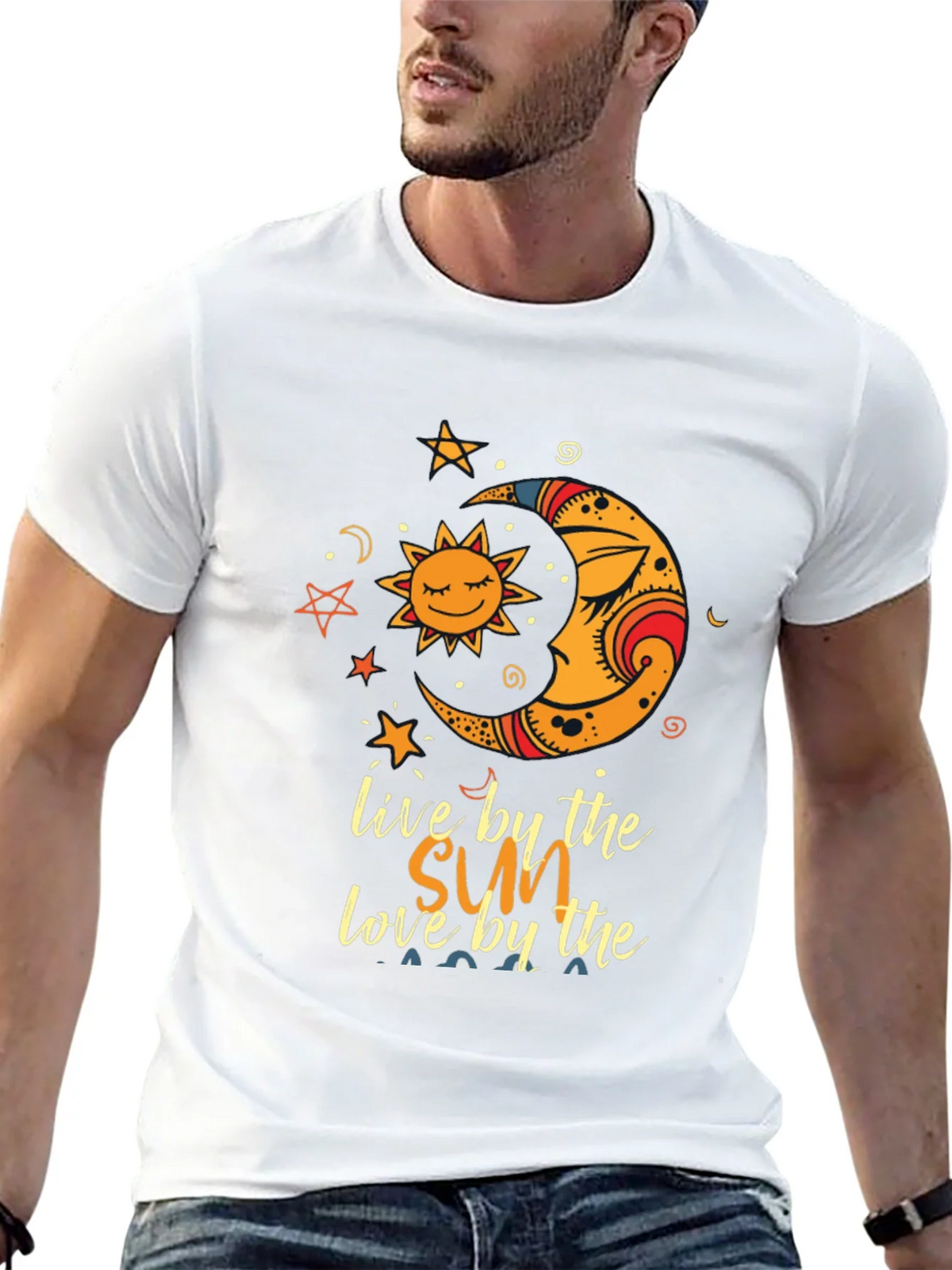 Sun & Moon Graphic Tee - Live by the Love by product image 9