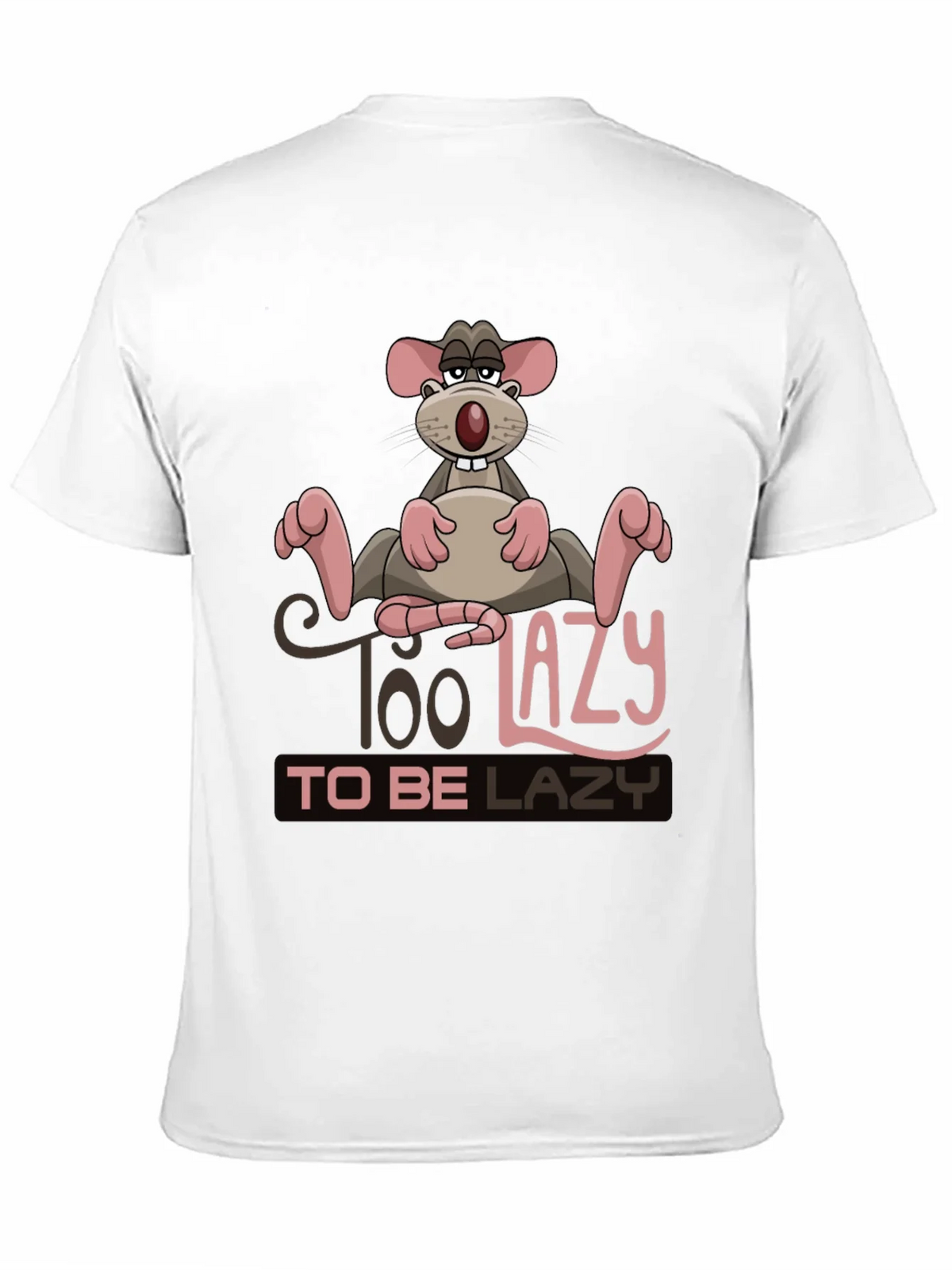 Funny Too Lazy Rat Graphic T-Shirt product image 10