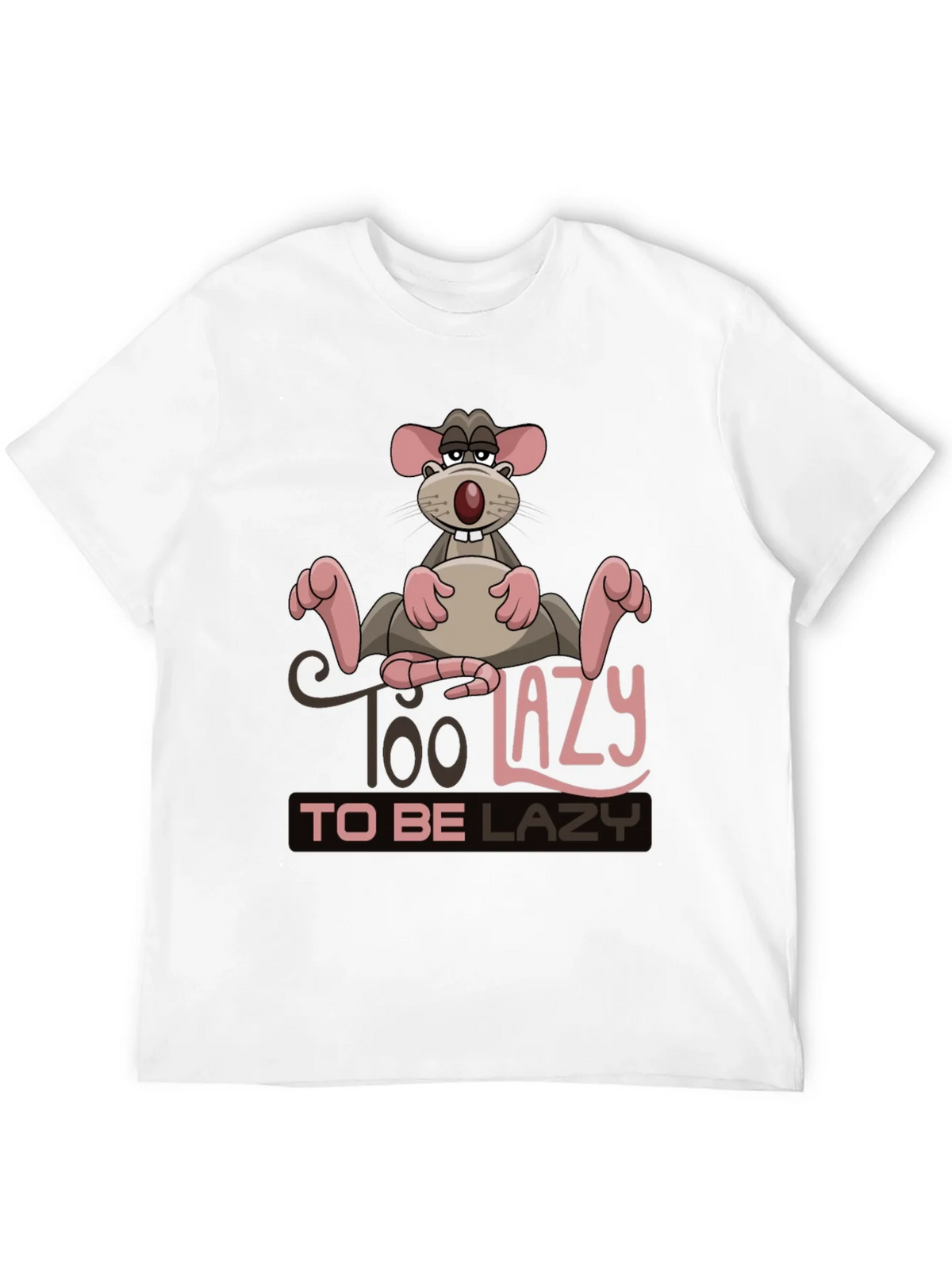 Funny Too Lazy Rat Graphic T-Shirt product image 11