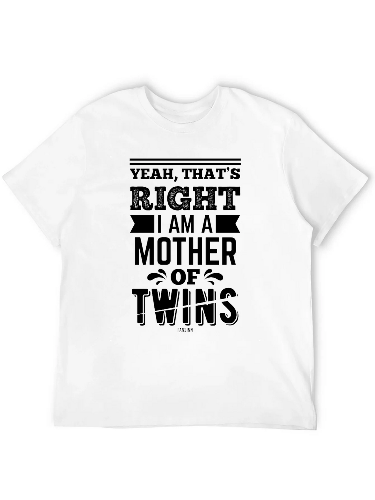 Mother of Twins Black T-Shirt product image 7