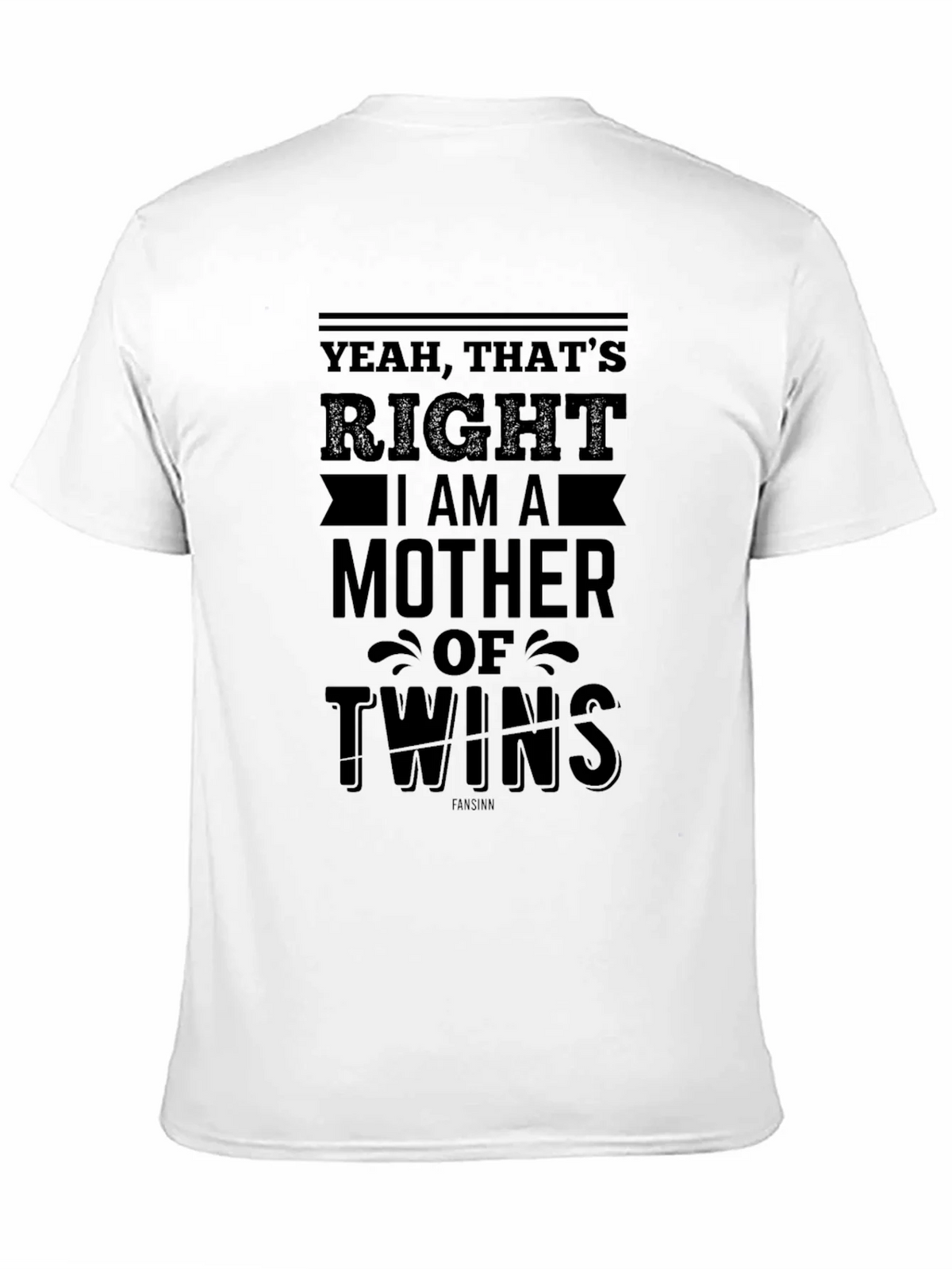 Mother of Twins Black T-Shirt product image 6