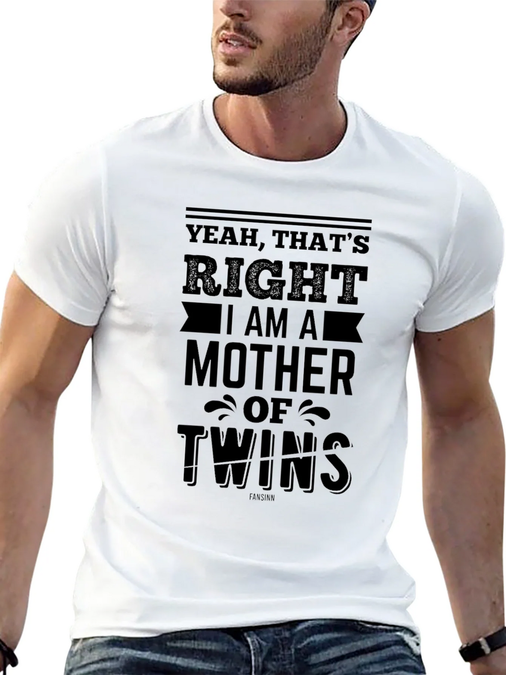 Mother of Twins Black T-Shirt product image 8