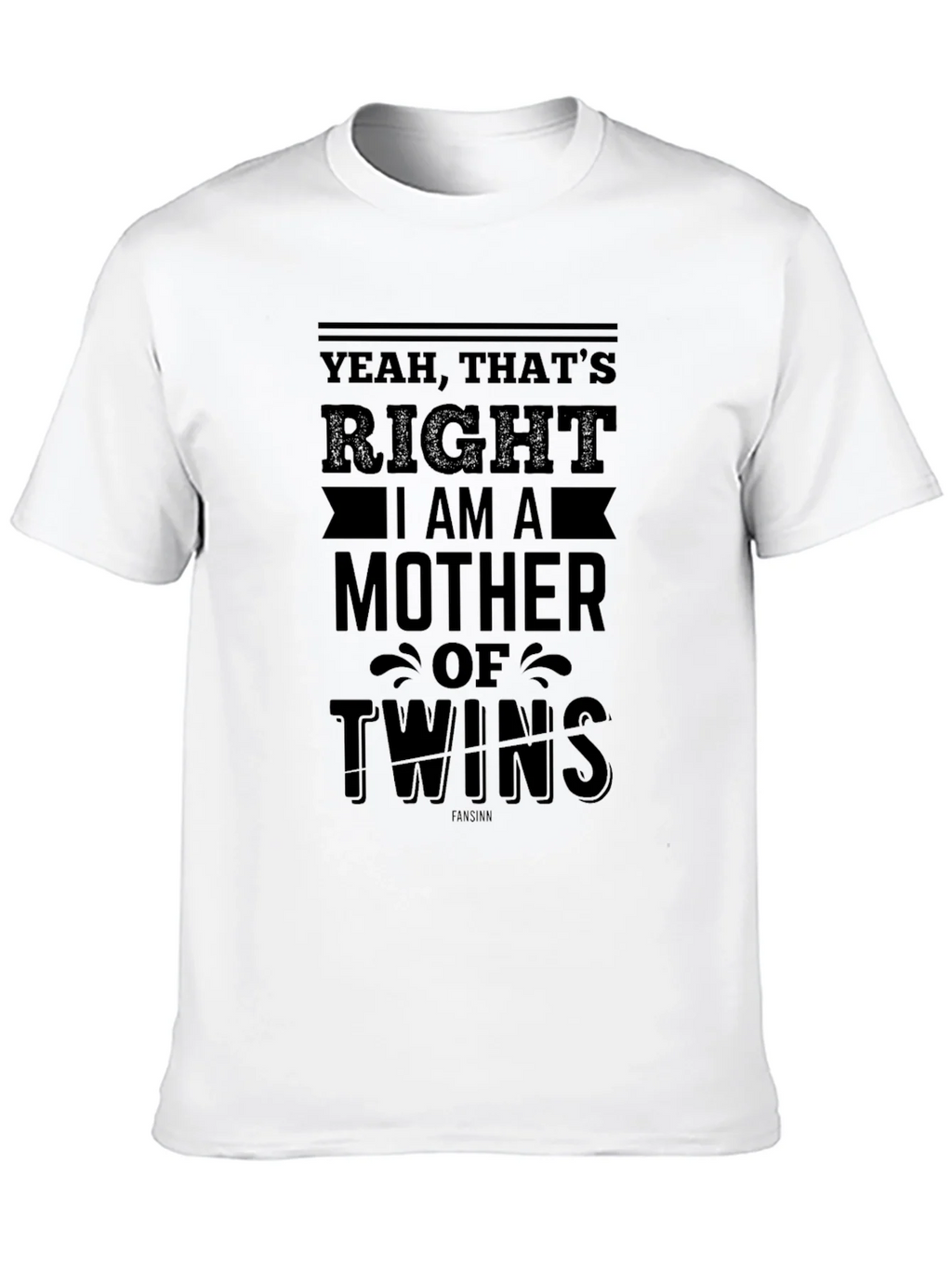 Mother of Twins Black T-Shirt product image 5
