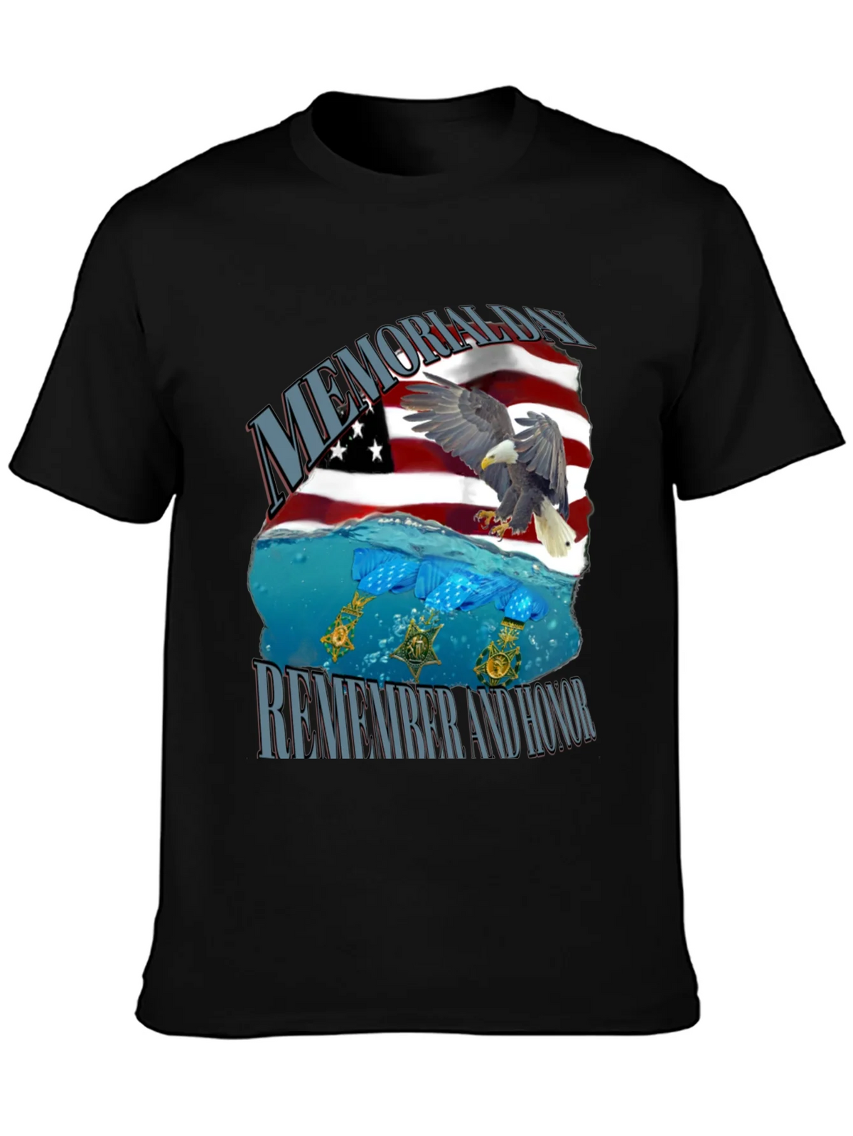 Memorial Day Remember and Honor T-Shirt product image 3