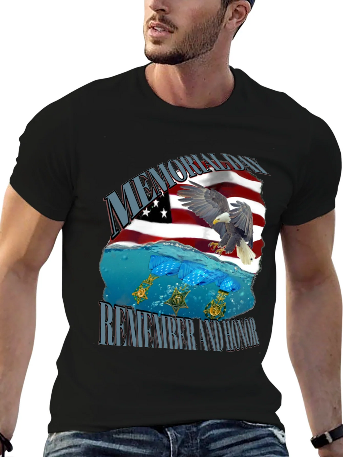 Memorial Day Remember and Honor T-Shirt product image 6