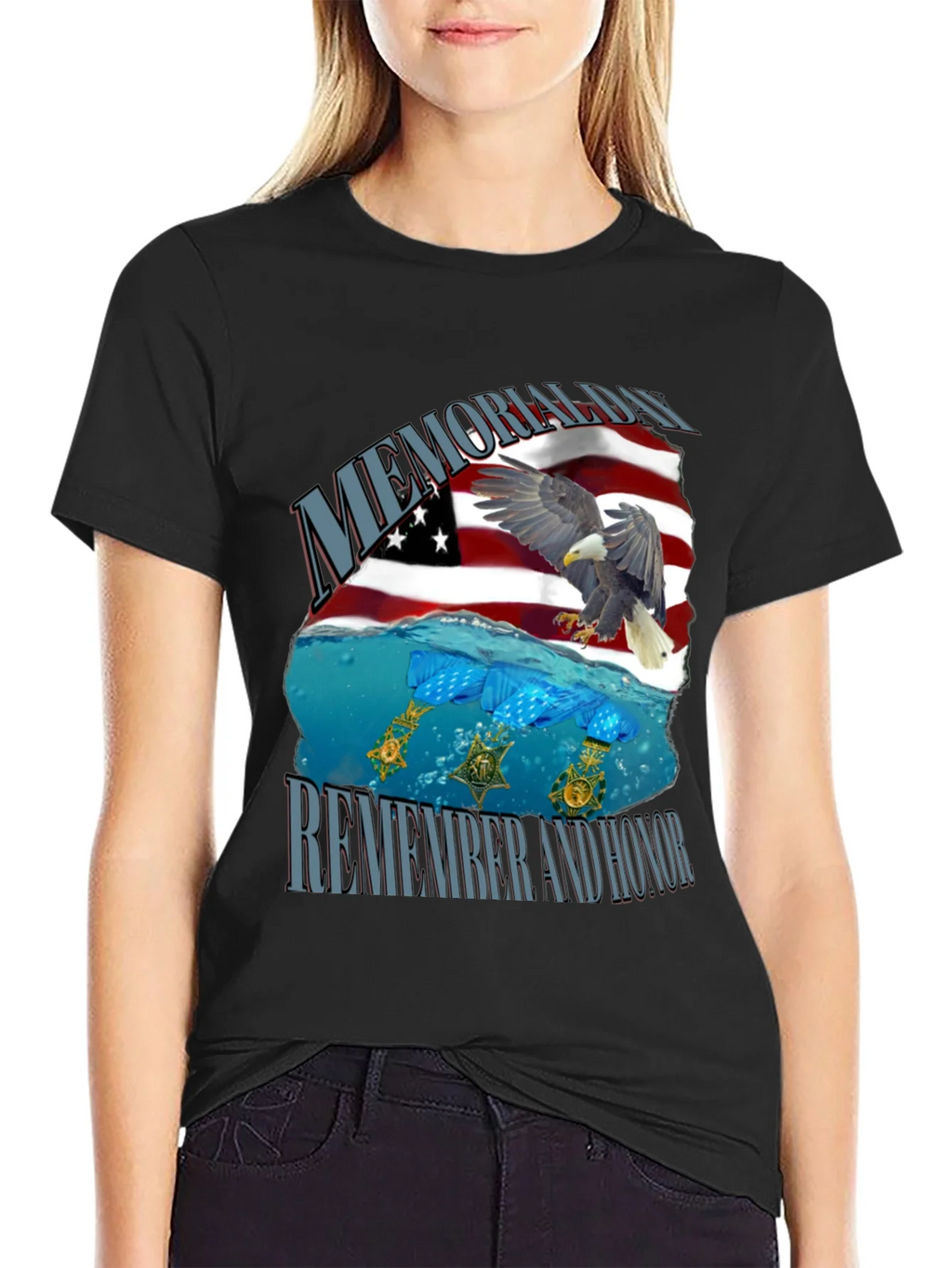 Memorial Day Remember and Honor T-Shirt product image 2