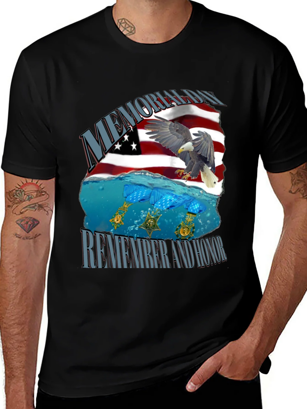 Memorial Day Remember and Honor T-Shirt product image 1