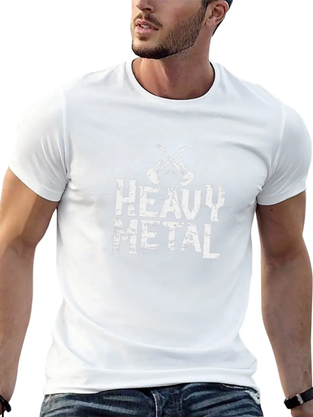 Heavy Metal Guitar T-Shirt Rock Music Tee product image 12