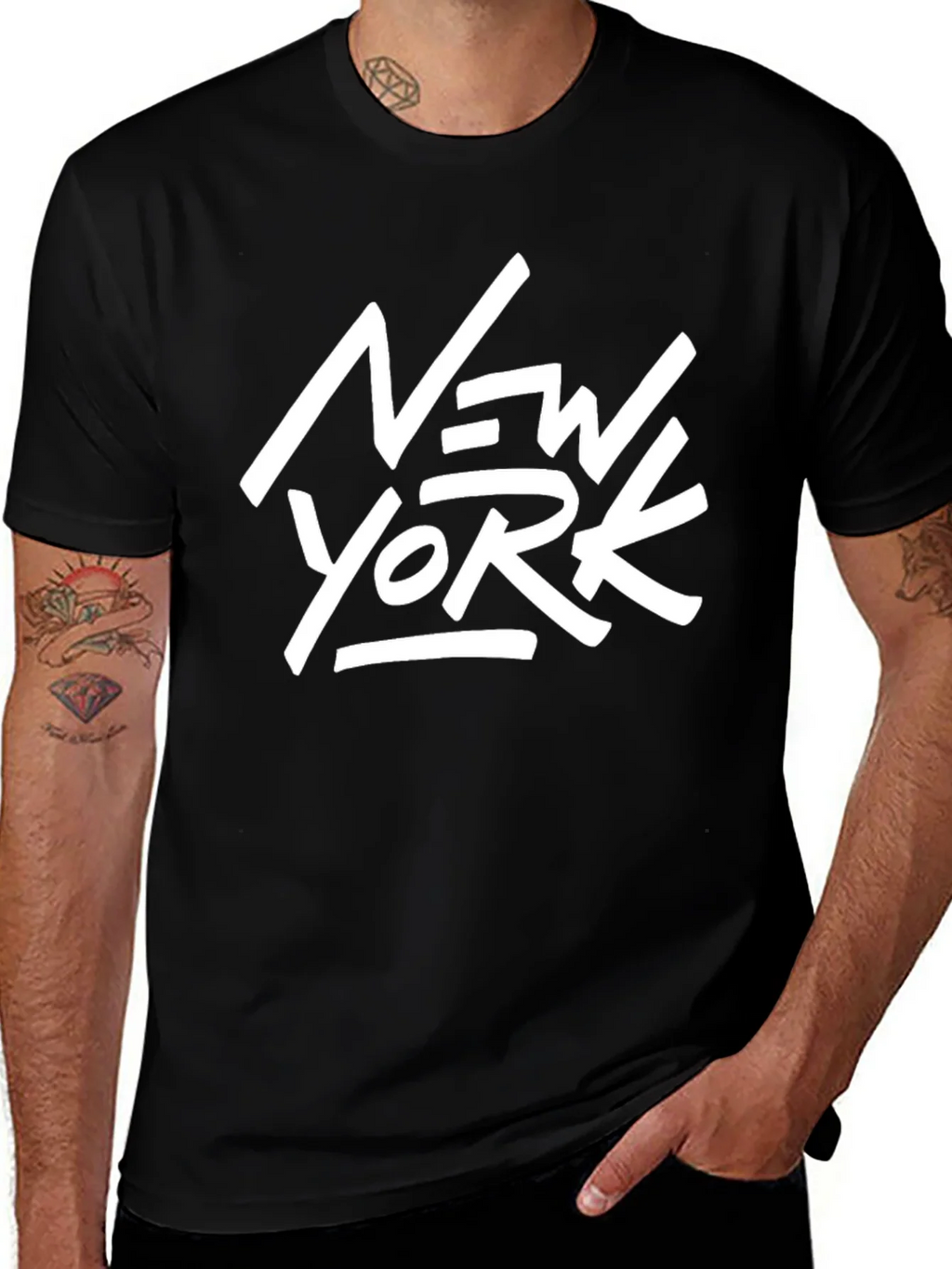 New York Graphic Tee - Stylish Black T-Shirt product image 1