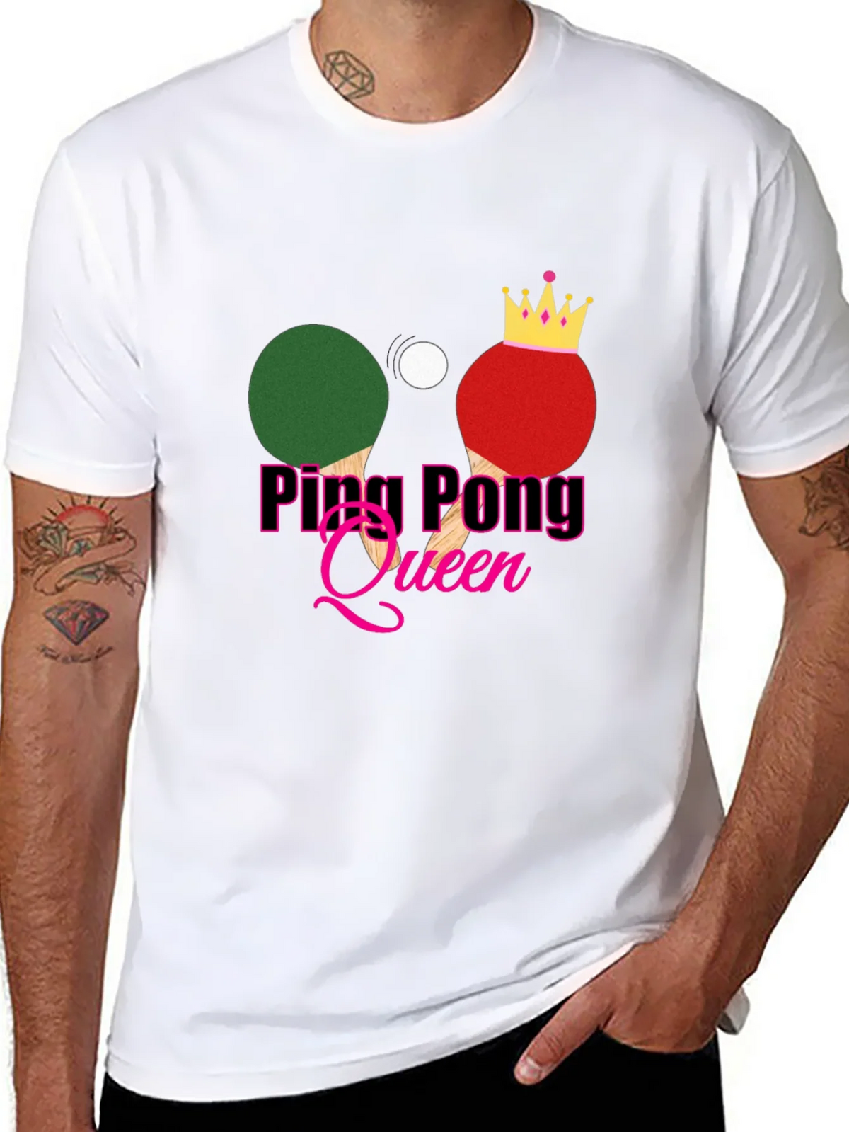 Ping Pong Queen Graphic Tee - Sporty and Stylish! product image 7