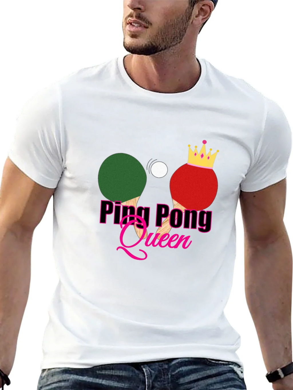 Ping Pong Queen Graphic Tee - Sporty and Stylish! product image 12