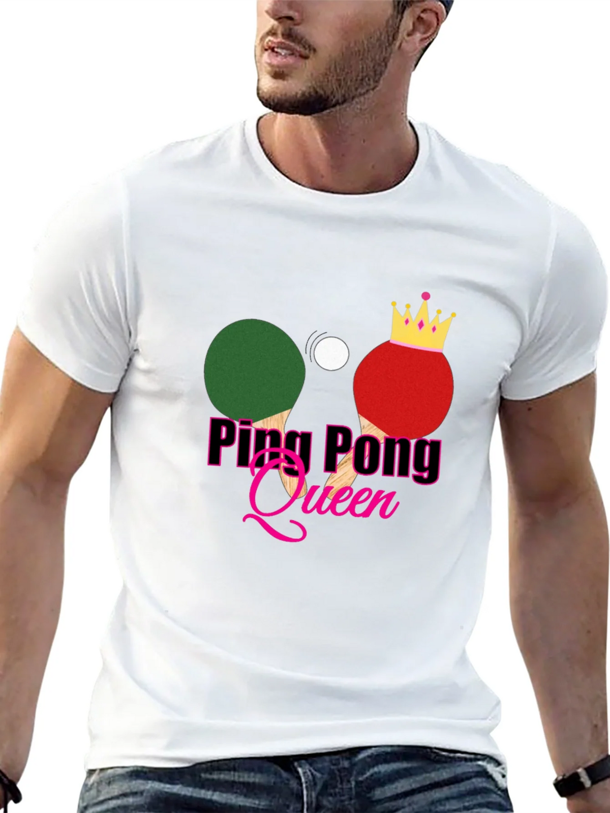 Ping Pong Queen Graphic Tee - Sporty and Stylish! product image 12
