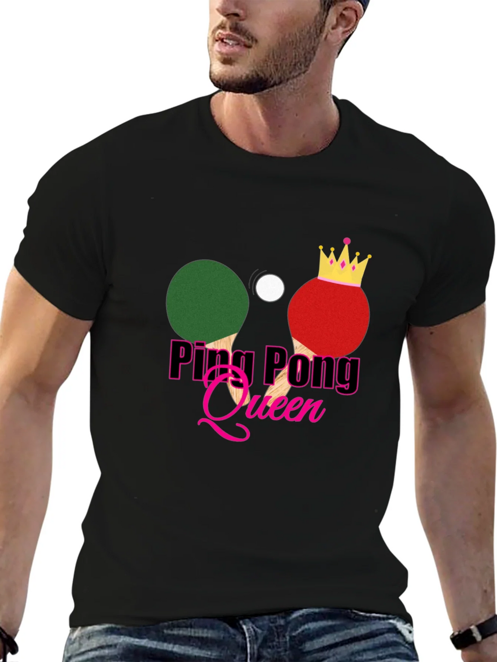 Ping Pong Queen Graphic Tee - Sporty and Stylish! product image 6