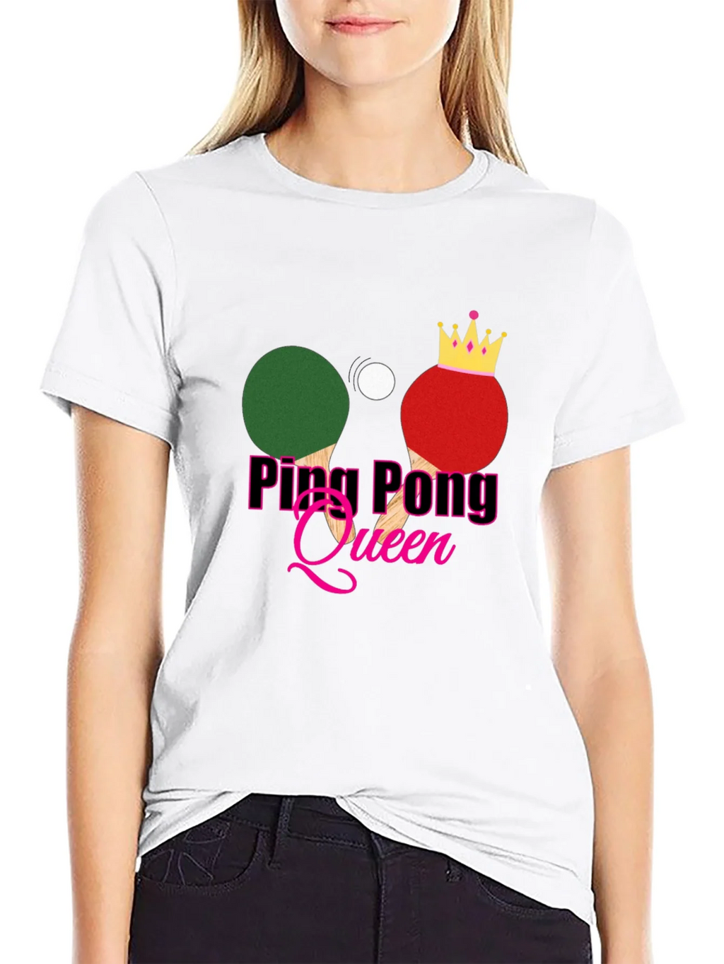 Ping Pong Queen Graphic Tee - Sporty and Stylish! product image 8