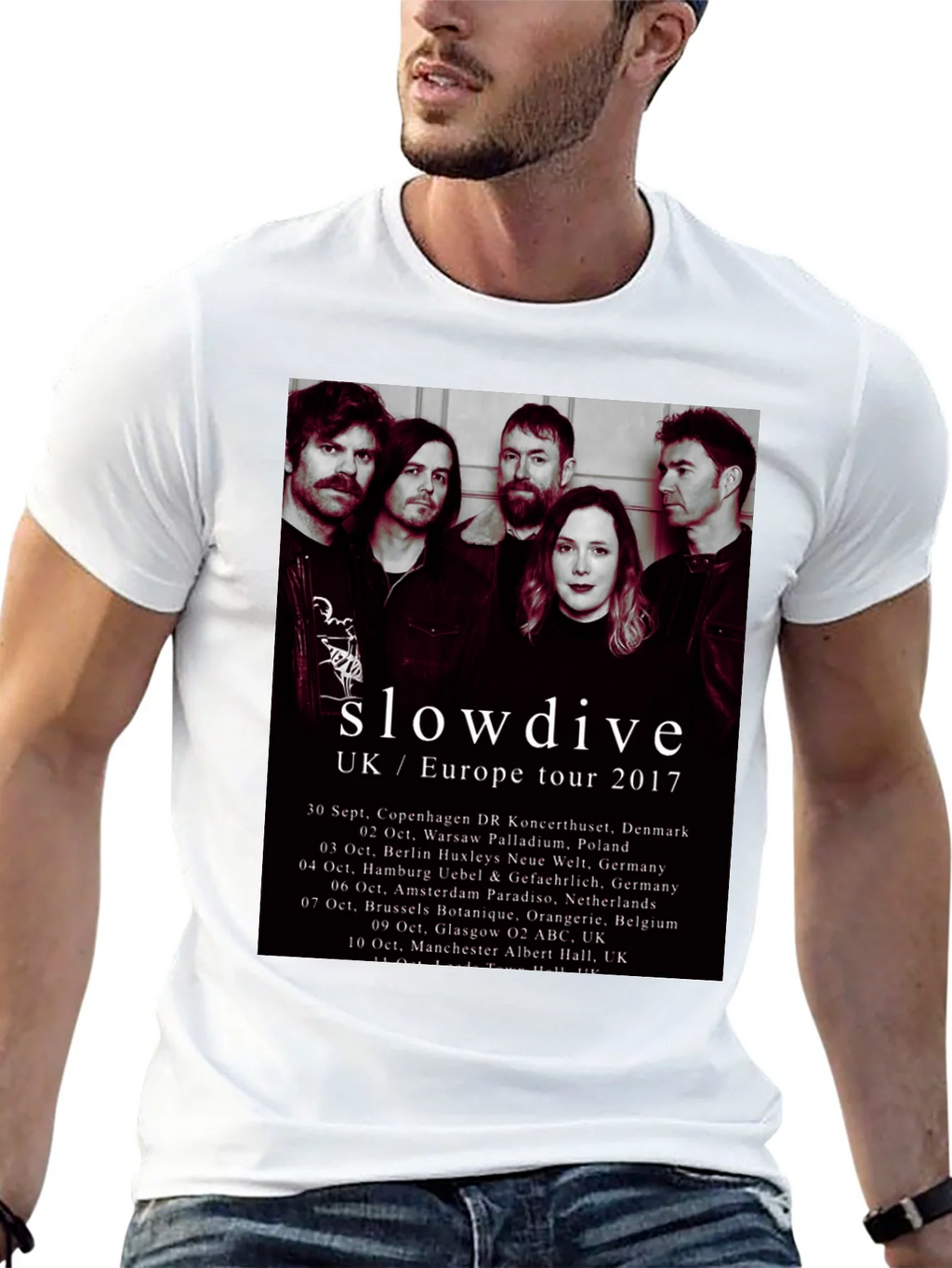Slowdive UK/Europe Tour 2017 Black T-Shirt product image 11