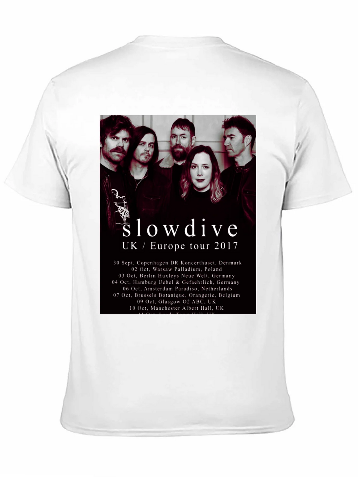 Slowdive UK/Europe Tour 2017 Black T-Shirt product image 10