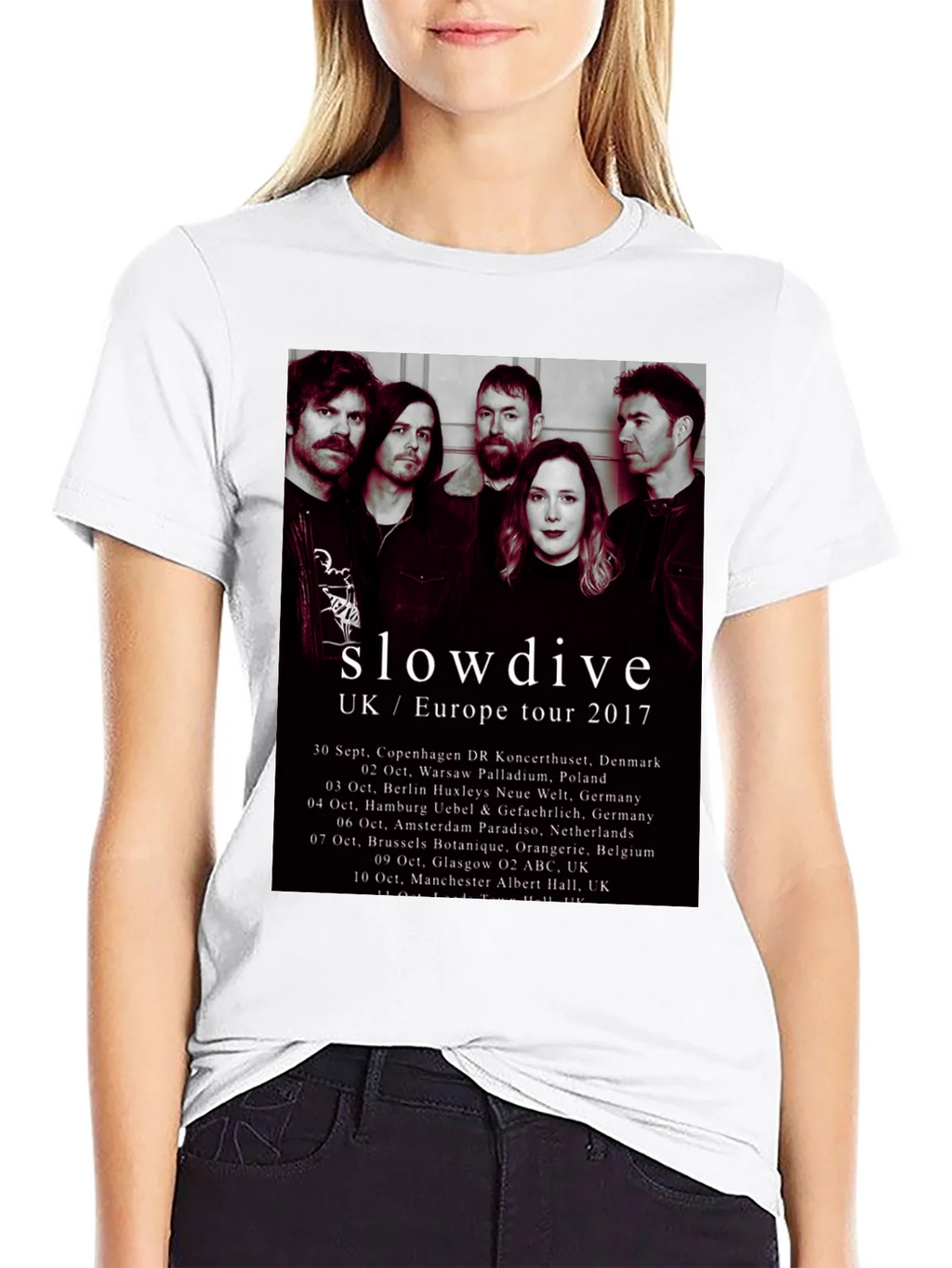 Slowdive UK/Europe Tour 2017 Black T-Shirt product image 8
