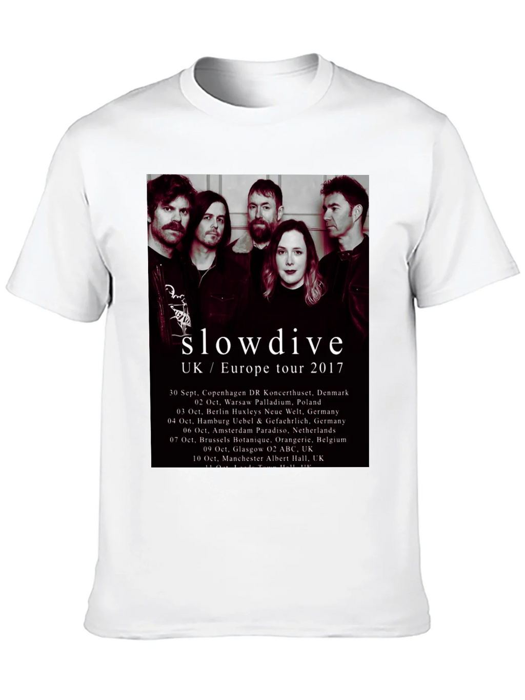 Slowdive UK/Europe Tour 2017 Black T-Shirt product image 9