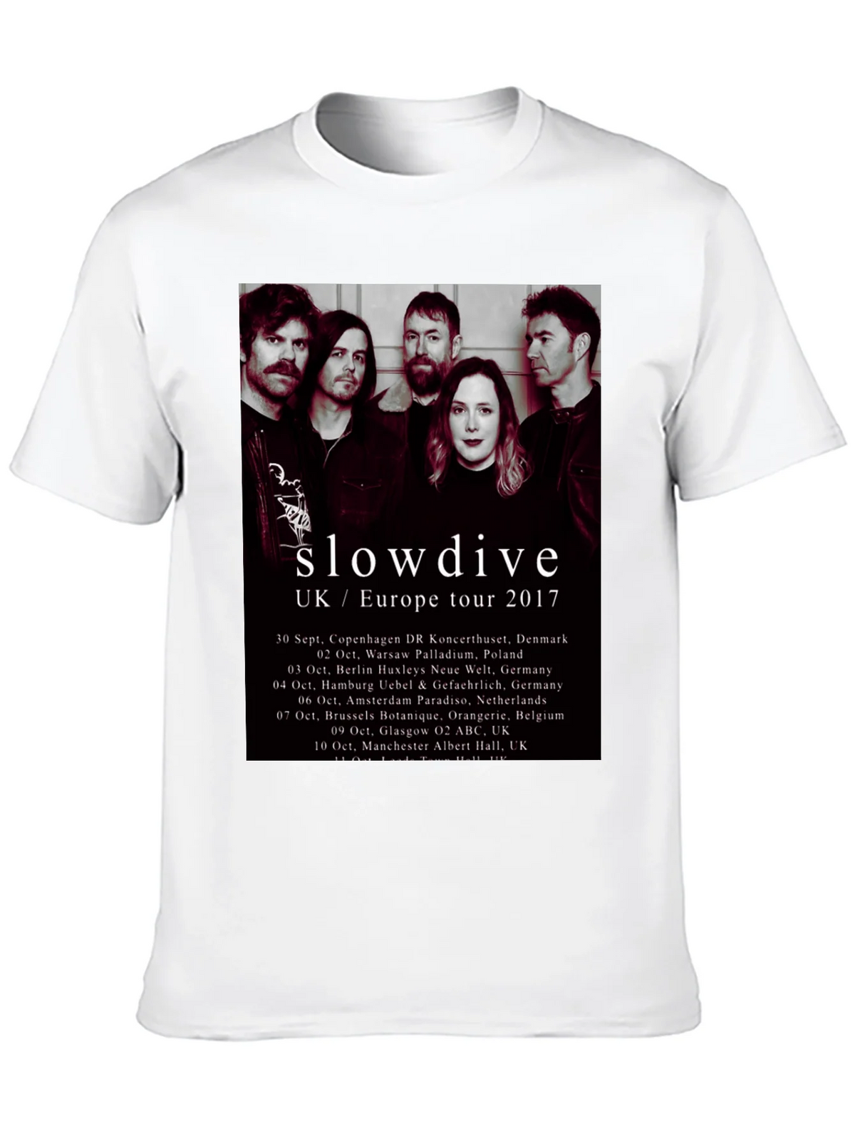 Slowdive UK/Europe Tour 2017 Black T-Shirt product image 9